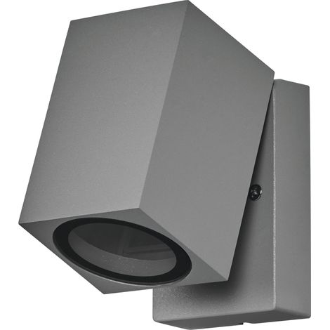 OSRAM Applique d'extérieur ENDURA Classic Cube ADJ WALL, argent, culot GU10 (max 35W), peut être équipée d'une lampe normale ou intelligente, tête orientable, protection IP44 (1/4)