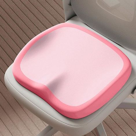 KLVGTIFS PU - Coussin de chaise respirant et rafraîchissant amovible avec fermeture éclair, idéal pour travailleurs, étudiants et conducteurs(A4) (1/5)