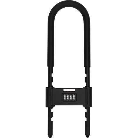 Cadenas à combinaison à 4 chiffres, robuste, réglable en forme de U, serrure à Code de sécurité pour vélos, porte, hangar, clôture, 160-280mm