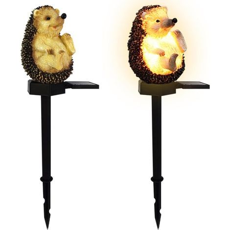 Solar lamp with hedgehog for garden lighting (1/5)