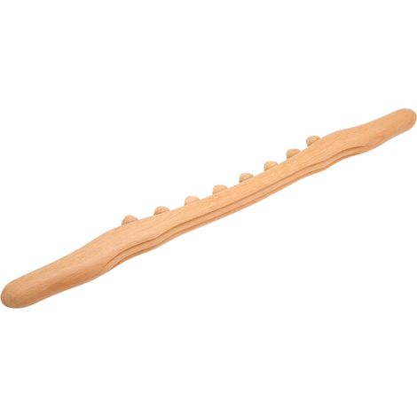 Bâton de massage en bois pour racler les méridiens, lisseur de bord, 8 points de massage, rouleau de massage corporel pour maison et salon de beauté (1/5)