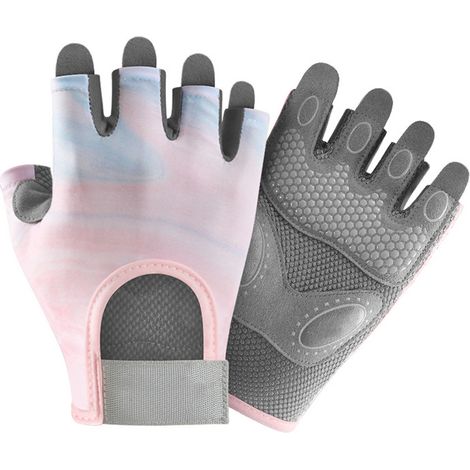 Gants d'entraînement, gants de musculation respirants sans doigts, pour la salle de sport, l'exercice, le fitness et l'entraînement. (1/5)