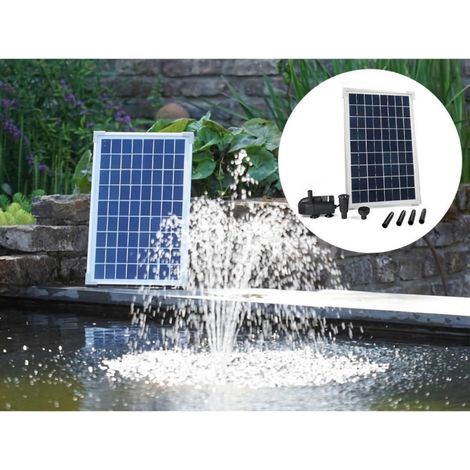 Ubbink – Ensemble SolarMax 600 – 1351181 – Panneau solaire avec pompe – Hauteur de refoulement max 2m – Débit max 600L/h