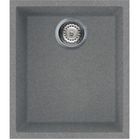 Lavello incasso monovasca sottotop colore titanio 38x44 cm - Smeg VZUM40TT (1/2)