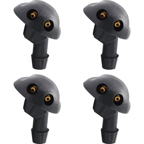 Set of 4 Replacement Windshield Washer Spray Nozzles for Front Windshields 7700846456 7700846446 289321198R compatible with Dacia Logan and Renault Sandero (1/5)