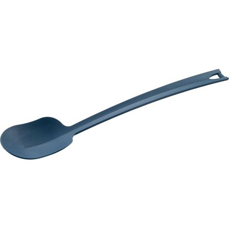 Cuillère de service monobloc en plastique 3H 35 x 7 cm, pour dresser et servir facilement les aliments, bleue, avec trou de suspension, passe au lave-vaisselle (1/5)