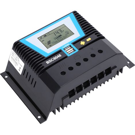 Contrôleur de charge solaire pour batteries diverses BSC8048 80A 12V/24V/36V/48V (1/5)