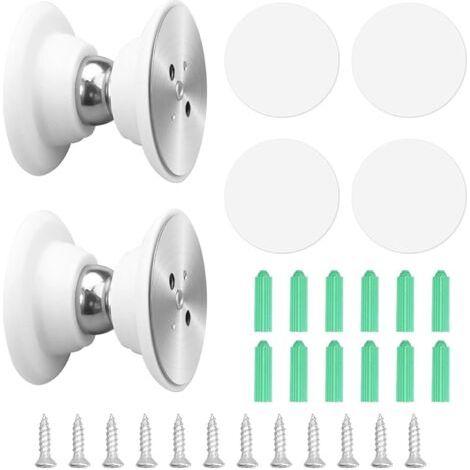 2 Pièces Butee de Porte Magnetique pour Camping-Car Butoir de Porte Magnétique en Silicone Blanche Stop Portes Aimanté pour Caravane Compartiments Bateau Chambre Bureau (1/5)