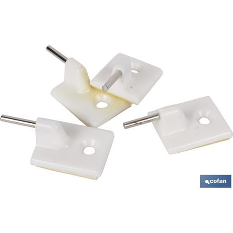 BLÍSTER DE 4 UDS. SOPORTE MARRÓN PARA CORTINAS VENTA UNITARIA (1/2)
