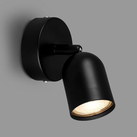 Applique murale d'intérieur réglable, lampe de lecture en métal noir pour salon, luminaire mural moderne (1/5)