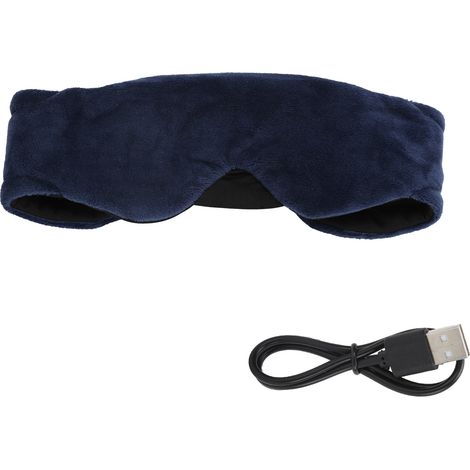 Masque yeux Bluetooth sans fil stéréo basses occultant musique écouter chansons appels bleu (1/5)