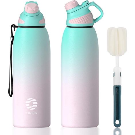 Edelstahl Trinkflasche mit Magnetdeckel, 1500ml, BPA-frei, auslaufsicher, für Sport & Outdoor (1/5)