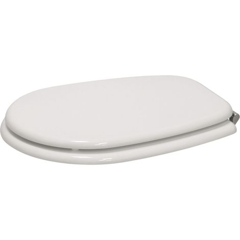 Asiento de inodoro blanco brillante compatible con la serie Liuto Ercos BSOPEW  Bianco