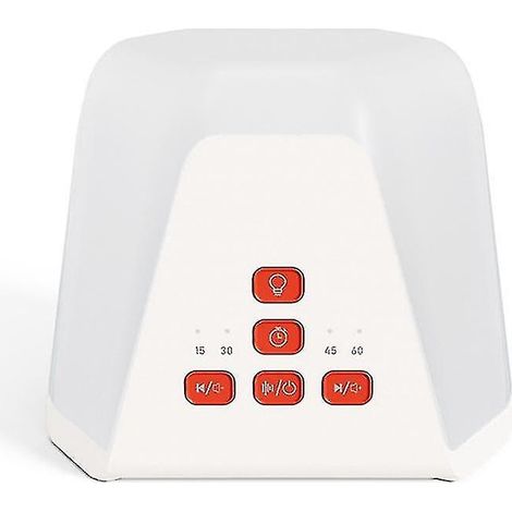 Veilleuse musicale à sept couleurs avec bruit blanc pour bébé, instrument intelligent pour le sommeil, blanche (1/5)