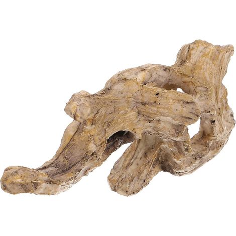 Décoration D'aquarium en Résine de Souche d'arbre, Ornement Naturel Élégant et Sûr pour Aquarium, Cachette pour Poissons Aquarium (1/5)