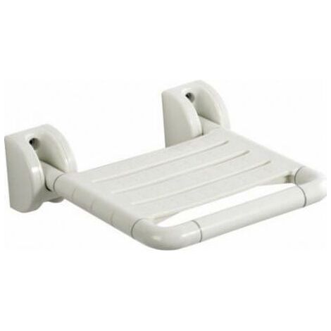 Asiento plegable ABS blanco impermeable para ducha, baño de vapor etc ... (1/4)