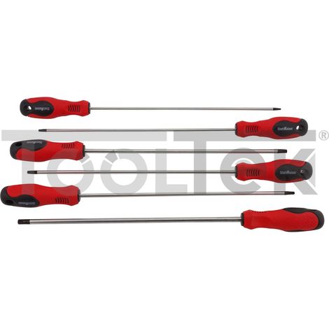 SET 6 CACCIAVITI TORX EXTRA LUNGHI 450mm-T20/T45 CALAMITATI