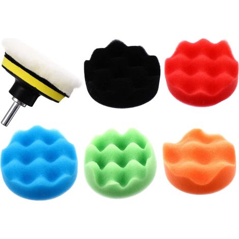 CSPARKV 8Pcs Polishing Sponge Car Kit Microfiber Wax Applicator Sponge Wool Bonnet Pads Waxing Wheel for Car Auto Mini (1/5)