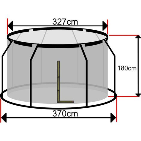 Filet Trampoline 370 sur Anneau Intérieur