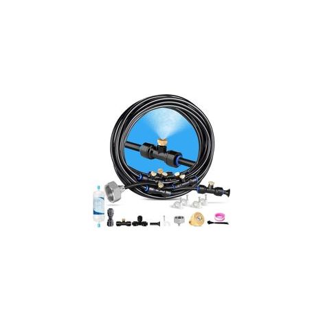 Brumisateur Exterieur, Kit D’Irrigation Système De Brumisateur Extérieur 18M Système De Refroidissement Extérieur Parbrumisateur Pour , Brume, Jardin, Piscine (10M) (1/4)