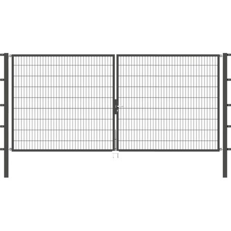 ALBERTS Doppeltor Flexo, fvz.anthr.Kst.b.RAL 7016, lichte BxH4000x1800, PF80x80/2500mm (1/3)