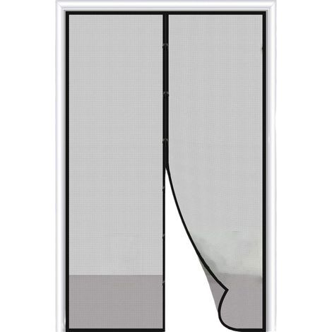 Mosquitera magnética para puerta de balcón, puerta de terraza, puerta de sótano, fácil instalación con adhesivo para puerta de balcón, puerta de terraza, puerta de sótano 80 x 210 (1/5)