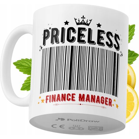 Lustige Kaffeetasse mit witzigem Textdesign für Finanzmanager – ideal für Geburtstage, Namenstage und Feiertage. Hochwertige Tasse für besondere Anlässe im Homeoffice oder Büro. Farbe: Weiß, 330 ml. (1/5)