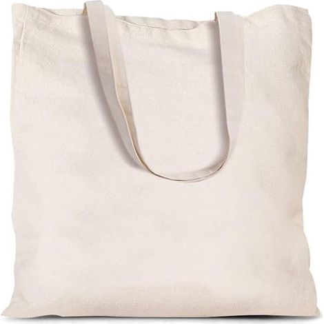 Semplice borsa in tela 38 x 42 cm, borsa tote in cotone con due manici lunghi, borsa per la spesa (blu a onde) (1/5)