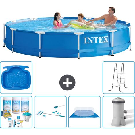 Intex Piscine Tubulaire Ronde - 366x76 cm - 7-pièces S21012 (1/5)