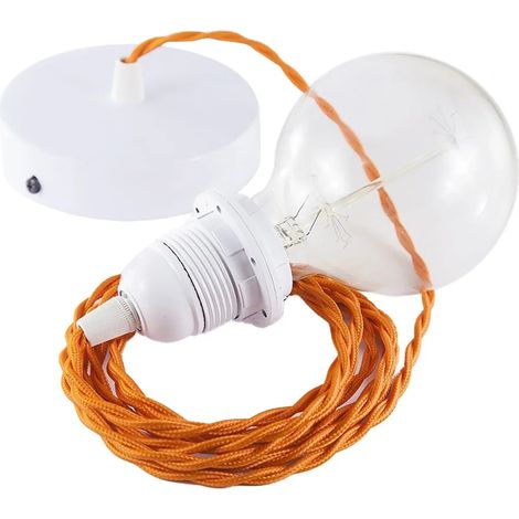 Lampe creative-cables tm15 105W orange Textil (1/3)