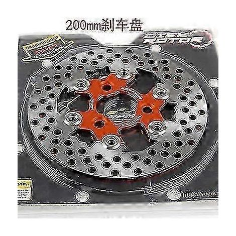 Disques de frein universels uniques 20057mm/22070mm/26060mm pour motos/scooters/motos sportives/vélos, disques de frein usinés CNC pour Yamaha, Honda, Suzuki, KTM (Style A 200 Orange) (1/5)