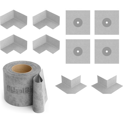 Isolbau Dichtset Bandset Dichtband 20m Bad Innenecke Dichtmanschetten Dusche (1/5)