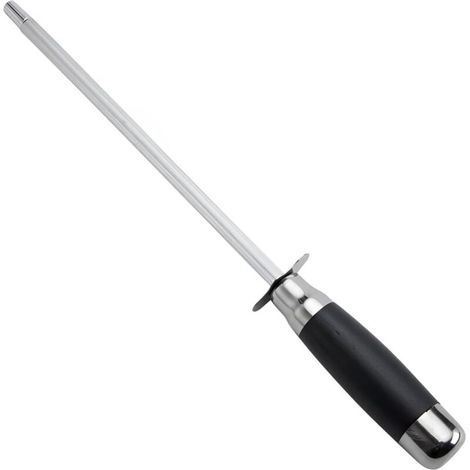 KZQ Afiladores de cuchillos de acero de diamante, acero de afilar, varilla afiladora de cuchillos de cocina, afilador profesional, para cuchillos de cocina y tijeras. (1/4)