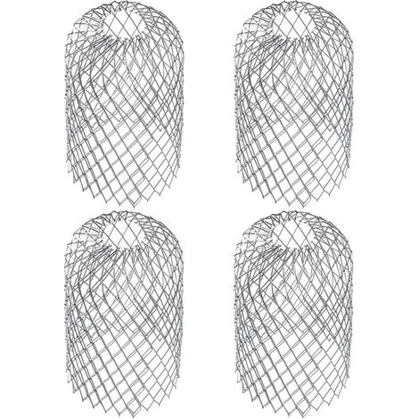 4 Pièces pour Gouttière D’Environ Filtres De Gouttière Grille Grillage Stop Feuille Crépine Pare Feuille Cache Gouttière Acier Inoxydable 8 x 15 cm-Fei Yu (1/5)