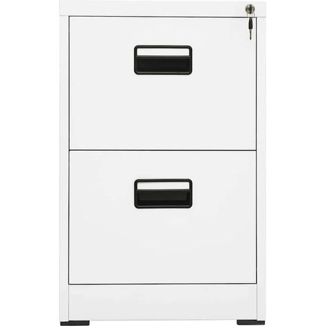 Maison Exclusive - Armario archivador de acero blanco 46x62x72,5 (1/5)