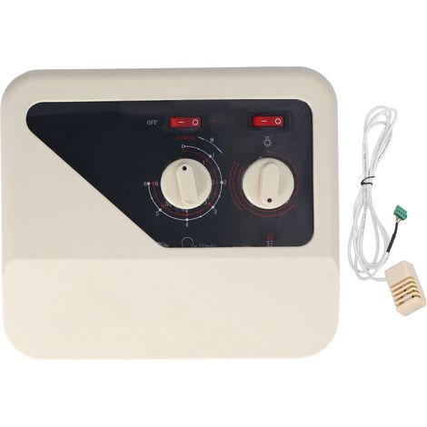 Contrôleur de poêle de Sauna 380V avec fil de sonde, accessoires de coque en PP pour 9 à 15kw