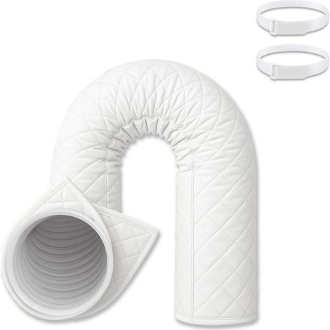 Manchon isolant – 150 cm – Tuyau clim – Protection/économie – Blanc (1/5)