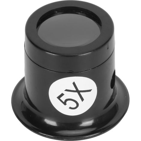 Loupe de Bijoutier 5X, Monocle de Grossissement Portable avec Verre pour Réparation de Montres et Bijoux, Outil de Précision (1/5)