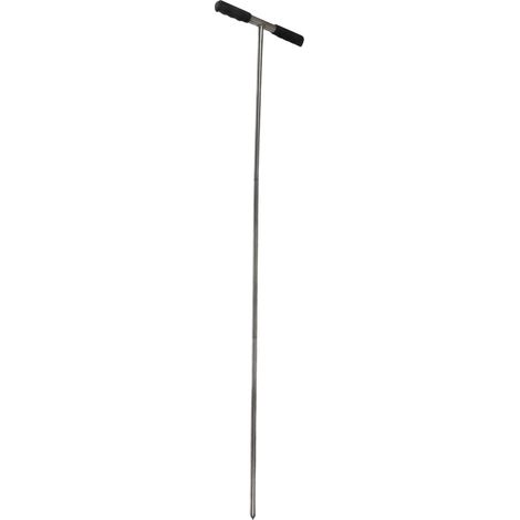 Sondes de prélèvement de sol avec poignée en T et pointe acérée réglable en acier inoxydable, outil de prélèvement de sol pour l'entretien des plantes et des exploitations agricoles. (1/5)