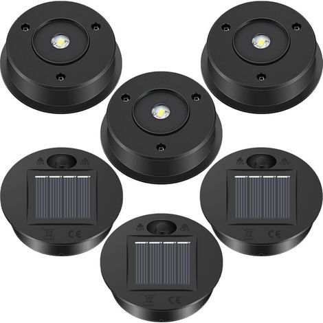 6 Pack Solar Light Replacement, Solar Lantern Parts, LED Solar Panel, Outdoor Hanging Shadow Light