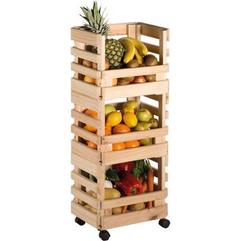 estante de verduras de pino 30x38x90cm - ev3car.99 - astigarraga - (1/10)