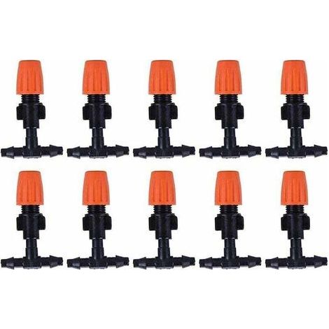 Ulisem Set mit 10 Sprühdüsen für die Tropfbewässerung, ideal zum präzisen Bewässern von Pflanzen. (1/5)