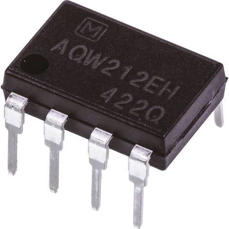 Panasonic AQW212EH Relè PhotoMOS 1 pz. 2 NA 60 V/DC, 60 V/AC 500 mA Numero Poli (num): 8 (1/3)