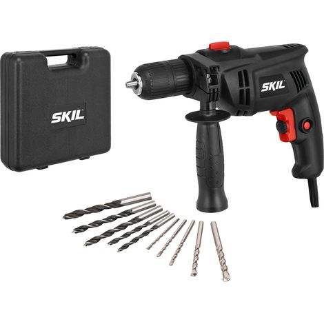 SKIL 1020 AD Schlagbohrmaschine 550 W für Mauerwerk, 5 Steinbohren, 5 Holzbohren