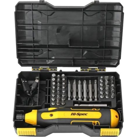 Tournevis Électrique Sans Fil 3,6V - Rechargeable USB, Kit de Réparation Maison 44pcs (1/5)