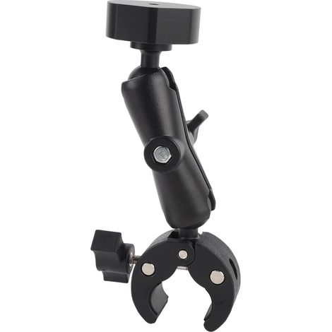 Support de fixation réglable pour poteau d'antenne parabolique, pince sécurisée en alliage d'aluminium et ABS, mini support de mât (1/5)