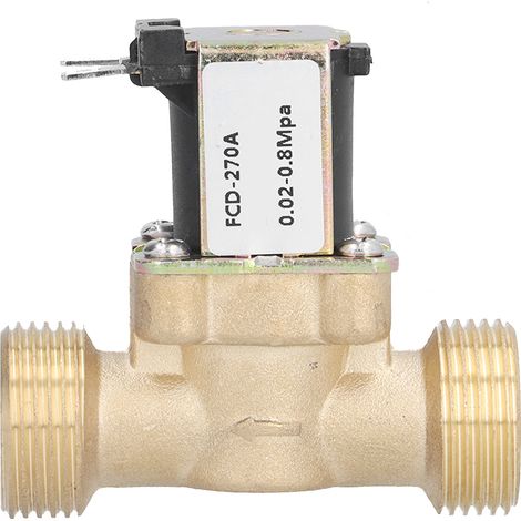 Electric Solenoid Magnetic Valve Energy Saving Stable Reliable Wearproof Accurate Normally Closed Brass ValveDC24V Pressure Inflow