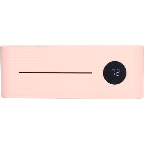 UV-Wandhalterung für elektrische Zahnbürsten, Lufttrocknung, Montage ohne Bohren, USB-Ladefunktion, rosa, für die Familie (1/5)