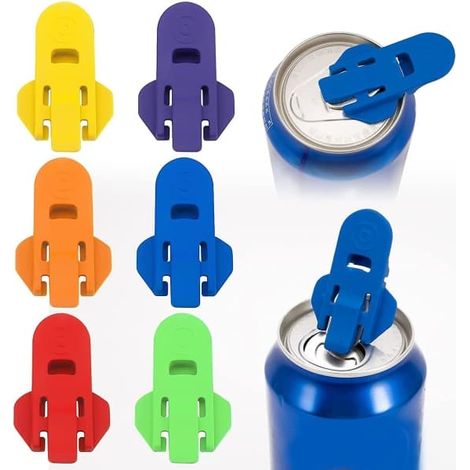 Ouvre-boîte manuel simple, 6 ouvre-boîtes de bière colorés