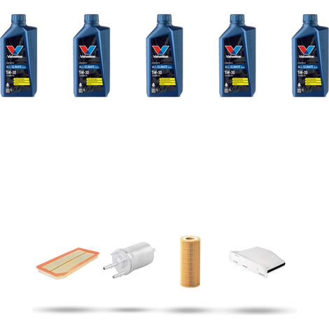 Kit tagliando 4 FILTRI e 5L OLIO compatibile con VW Scirocco III (1K8) 2.0 TSI R 195kw Dal 2009 (1/5)